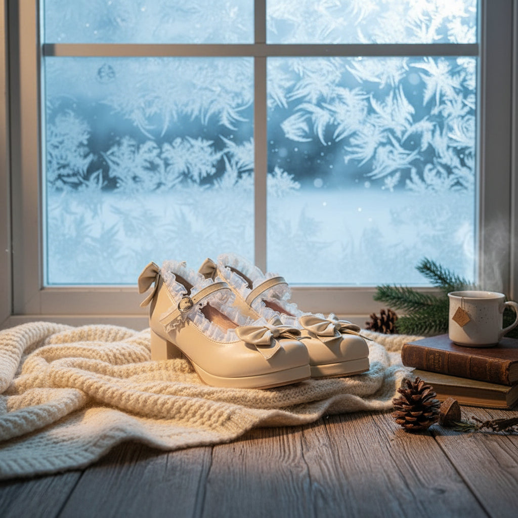 AI generated image - Snowy Winter Window