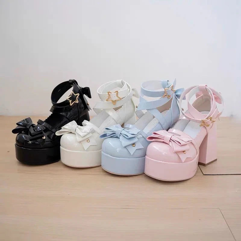 Pastel Coquette Charm Heels - Image 1